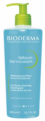 Foto del producto BIODERMA, Sebium Gel espumante 500ml, gel de espuma de ducha para piel grasa